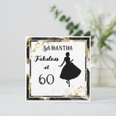 Fabuleux à la carte d'anniversaire "votre âge" (Debout devant)