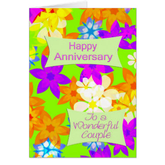 Fabuleux anniversaire de fleurs pour un couple