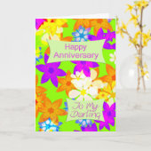 Fabuleux carte anniversaire fleurs (Fleur jaune)