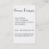 Fabuleux Cartes de visite Flamants roses (Dos)