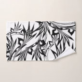 Fabuleux design de fougères noir et blanc (Serviette à main)