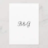 Fabuleux menu mariage pois noir et blanc (Dos)