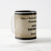 Fabuleux Mug personnalisé 40e anniversaire (Devant gauche)