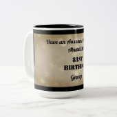 Fabuleux Mug personnalisé 81e anniversaire (Devant gauche)