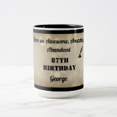 Fabuleux Mug personnalisé 87e anniversaire (Centre)