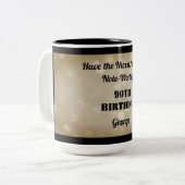 Fabuleux Mug personnalisé 90e anniversaire (Devant gauche)