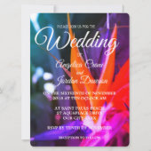 Fabuleux Oiseau Du Paradis Invitations De Mariage (Devant)