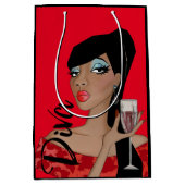 Fabuleux sac cadeau "African American Diva" (Devant)