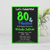 Fabuleux Tropical Birthday Party Invitation (Debout devant)