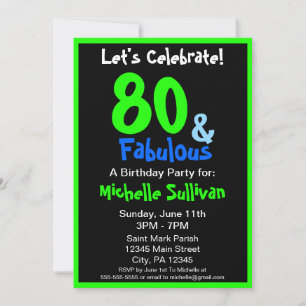 Fabuleux Tropical Birthday Party Invitation