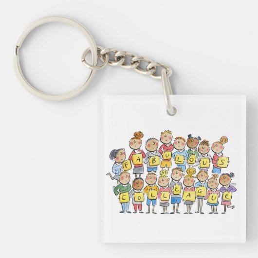 fabuleuze collega sleutelhanger (voorkant)