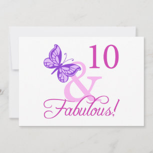 Fabulous 10th Birthday Kaart