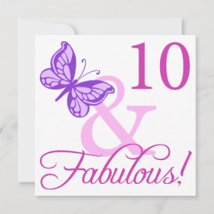 Fabulous 10th Birthday Kaart