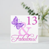 Fabulous 13th Birthday Kaart (Staand voorkant)
