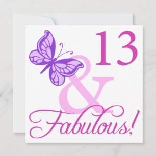Fabulous 13th Birthday Kaart