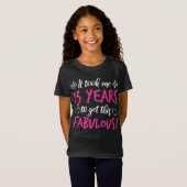 Fabulous 13th Birthday T-shirt (Voorkant volledig)