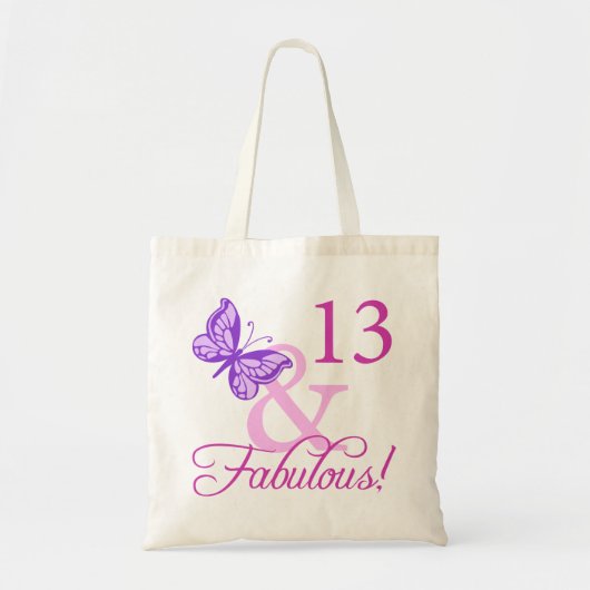Fabulous 13th Birthday Tote Bag (Voorkant)