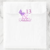 Fabulous 13th Birthday Vierkante Sticker (Tas)