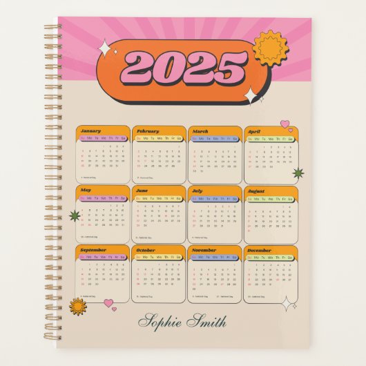 Fabulous 2025 Girly Planner - Juste pour vous! (Devant)