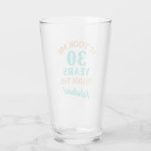 Fabulous 30th Birthday Glas (Achterkant)