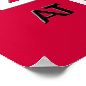 Fabulous 40 black white red Poster (Coin)