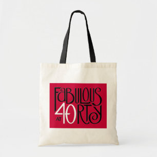 Fabulous 40 noir blanc rouge sac