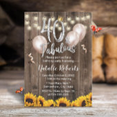 Fabulous 40 rustieke zonnebloemen koningin 40e ver kaart