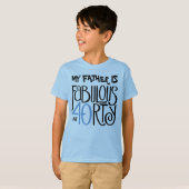 Fabulous 40 T-shirt enfant bleu noir (Devant entier)