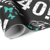 Fabulous 40th Birthday Cadeaupapier (Rol Hoek)