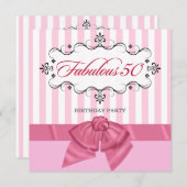Fabulous 50 - Aangepaste feestdagen Kaart (Voorkant / Achterkant)
