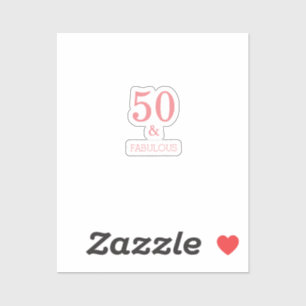 Fabulous 50 Aangepaste kleur voor koraalroze kleur Sticker