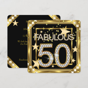 Fabulous 50 Retro Glamor Hollywood Gold Lijst 2 Kaart