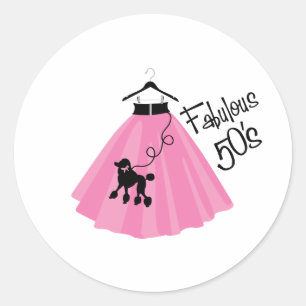 Fabulous 50's ronde sticker
