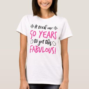 Fabulous 50th Birthday T-shirt