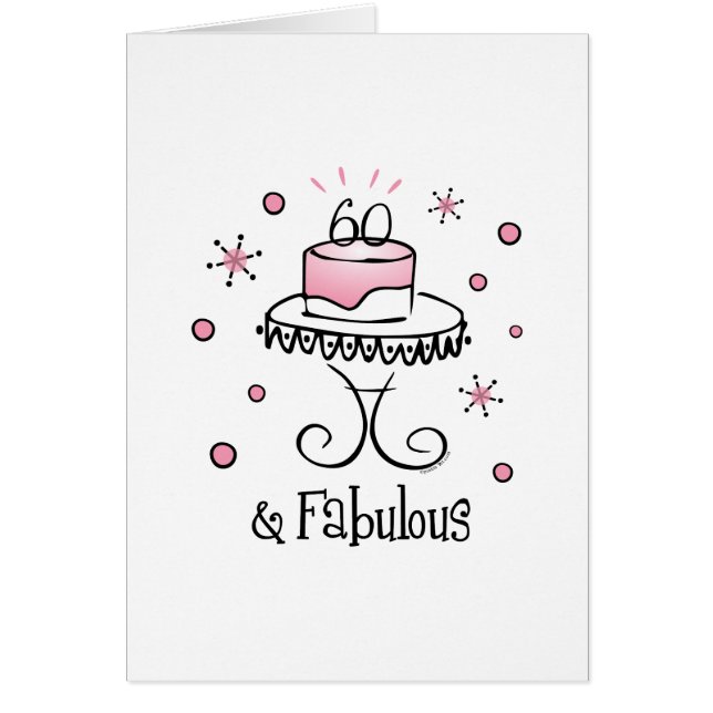 Fabulous 60-kaart (Voorkant)