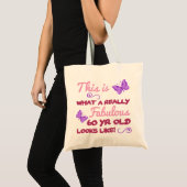 Fabulous 60th Birthday Tote Bag (Voorkant (product))