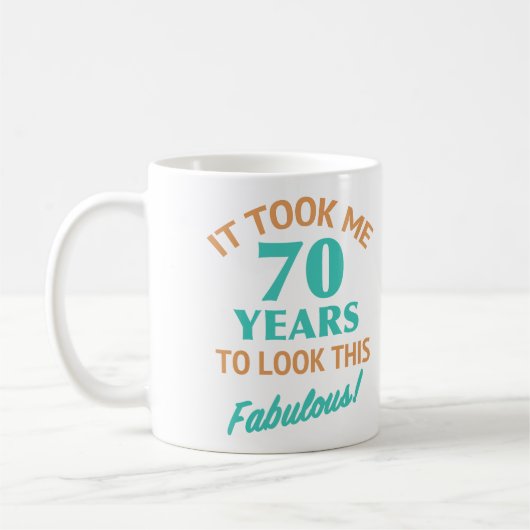Fabulous 70th Birthday Koffiemok (Links)