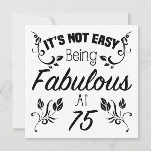 Fabulous 75th Birthday Kaart