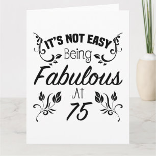 Fabulous 75th Birthday Kaart