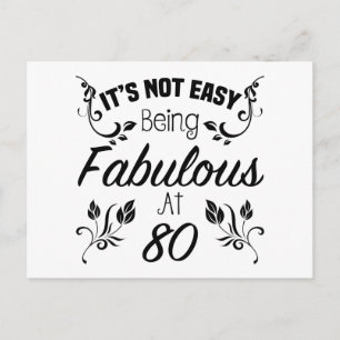 Fabulous 80th Birthday Briefkaart