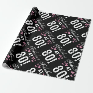 Fabulous 80th Birthday Cadeaupapier