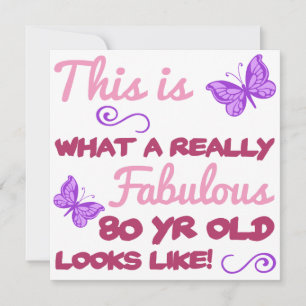 Fabulous 80th Birthday Kaart