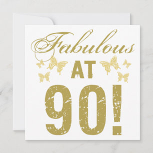 Fabulous 90th Birthday Kaart