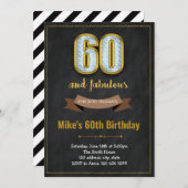 Fabulous adulte 60e anniversaire invitation (Devant / Derrière)