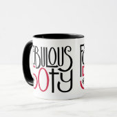 Fabulous at 50 red Combo Mug (Devant gauche)