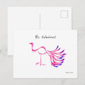Fabulous Bird Briefkaart (Voorkant / Achterkant)