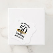 Fabulous Birthday Black White Hartelijk dank Bedankjes Labels (In situ)