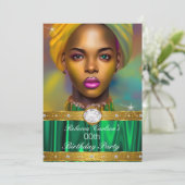 Fabulous Birthday Foto Emerald Diamonds Kaart (Staand voorkant)