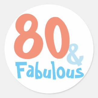 Fabulous Birthday Party Ronde Sticker