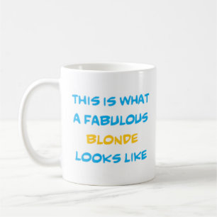 fabulous blondine koffiemok